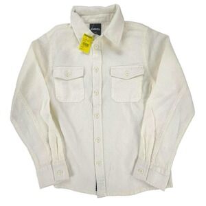 RSQ Boys Cream Waffle Knit‎ Button Up Shirt Youth Large NWT